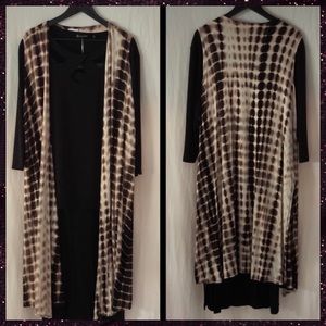 🦄Black & Off-White Tie-Dyed Joy - UNICORN!🦄